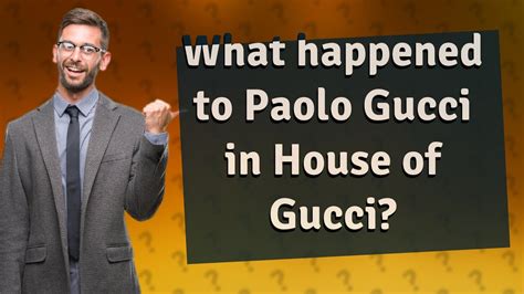 paul gucci|what happened to paolo gucci.